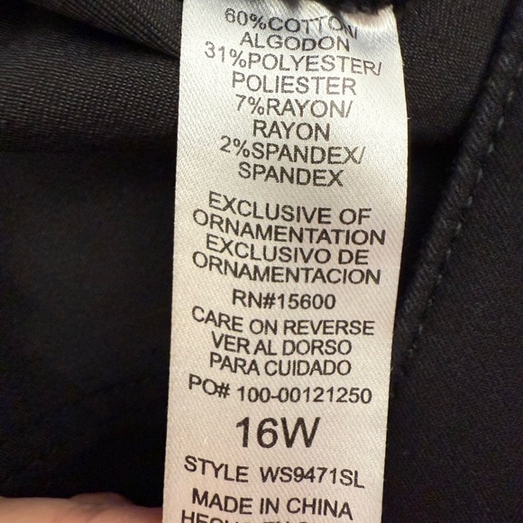 Democracy Women's Black Shorts 16W - Picture 6 of 6